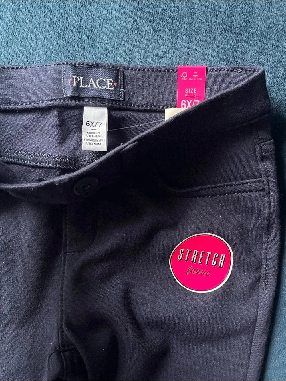 Girls Navy Jeggings